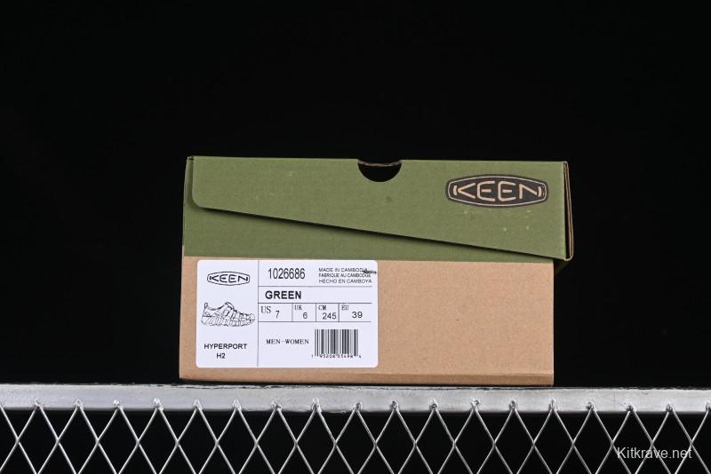 Keen Newport H2 Outdoor Sports Water Sandals with Drainage and Toe Protection - 1026686GREEN