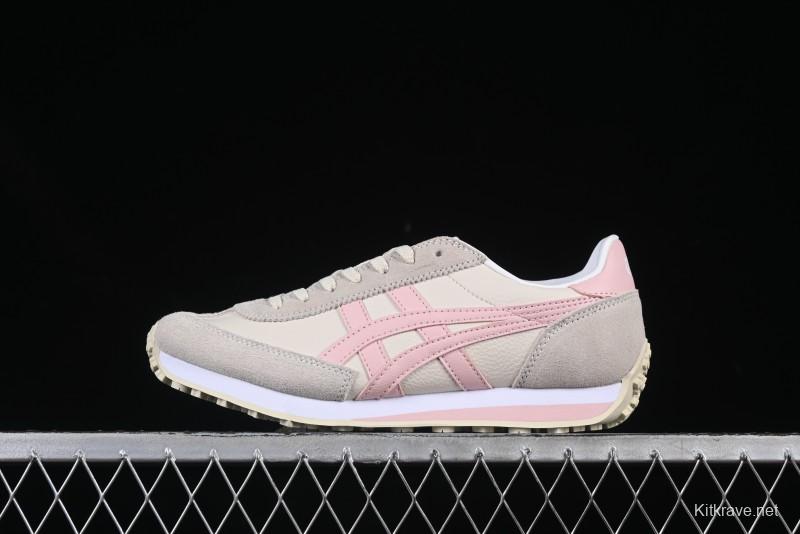 Asics Vintage-Style Sneakers - Soft Pink & Neutral Beige