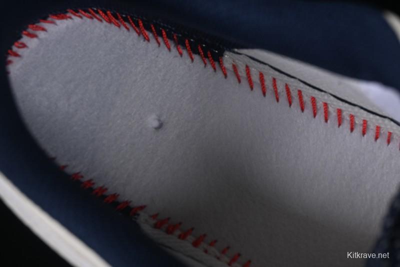 Nike Air Force 1 '07 Low Bape Collaboration Off-White Navy Blue Casual Sneakers - HH7518-066