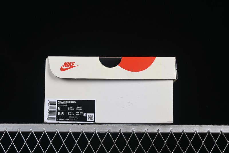 Nike Air Force 1 '07 Low UN Retro Gray Casual Sneakers with Full-Length Air Cushion - KK1988-064