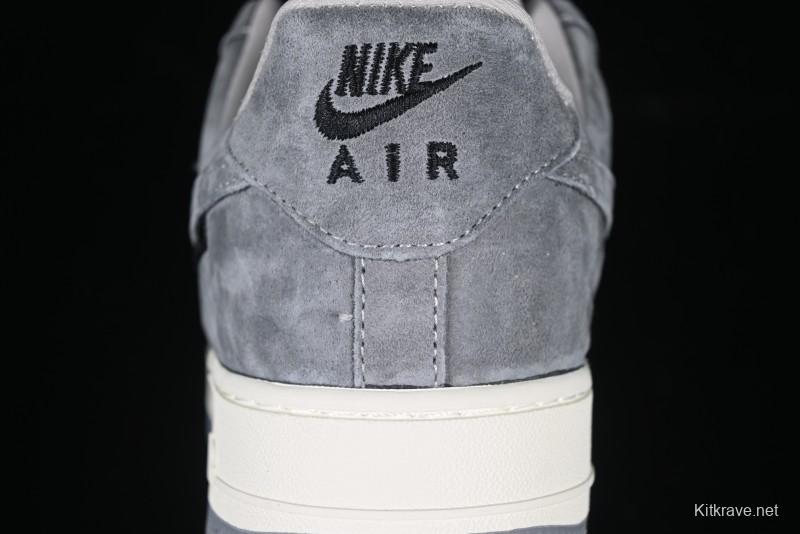 Nike Air Force 1'07 Low Dior Collaboration Grey Knit Skeleton Low-Top Casual Sneakers - KK1988-056
