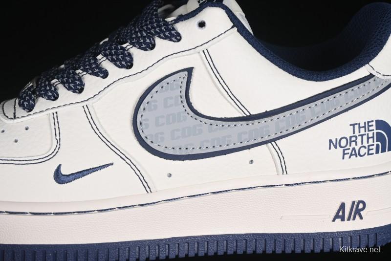 Nike Air Force 1 '07 Low The North Face x COMME des GARÇONS Navy Blue Line Casual Sneakers - HH7518-051