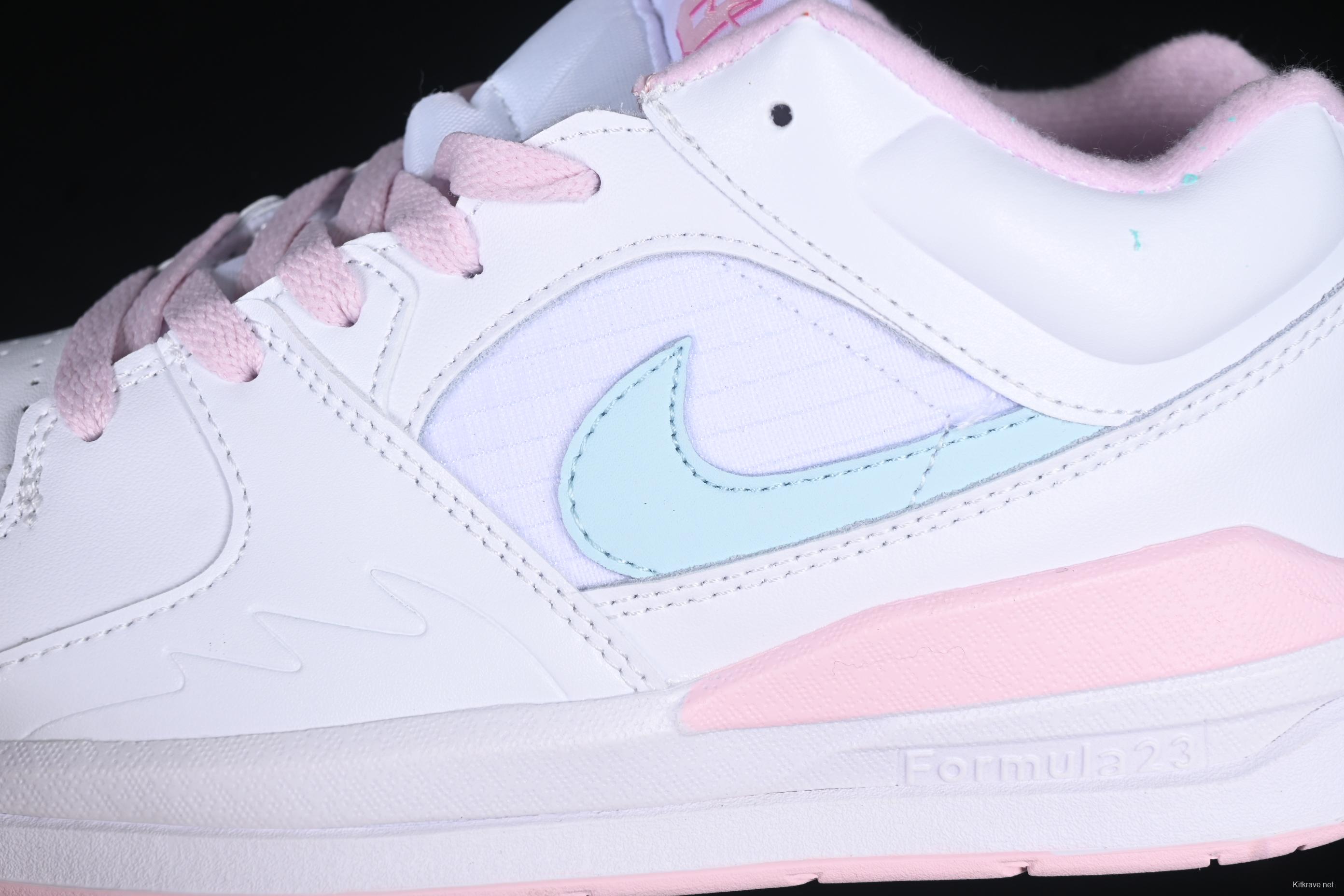 Nike Court Slide Women's Sneakers - Pastel Pink & Aqua Accents
