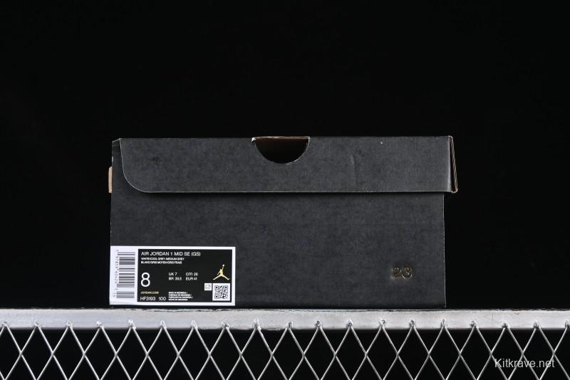 Nike Air Jordan 1 Mid AJ1 White Grey Mid Top Casual Sneakers - HF3193-100