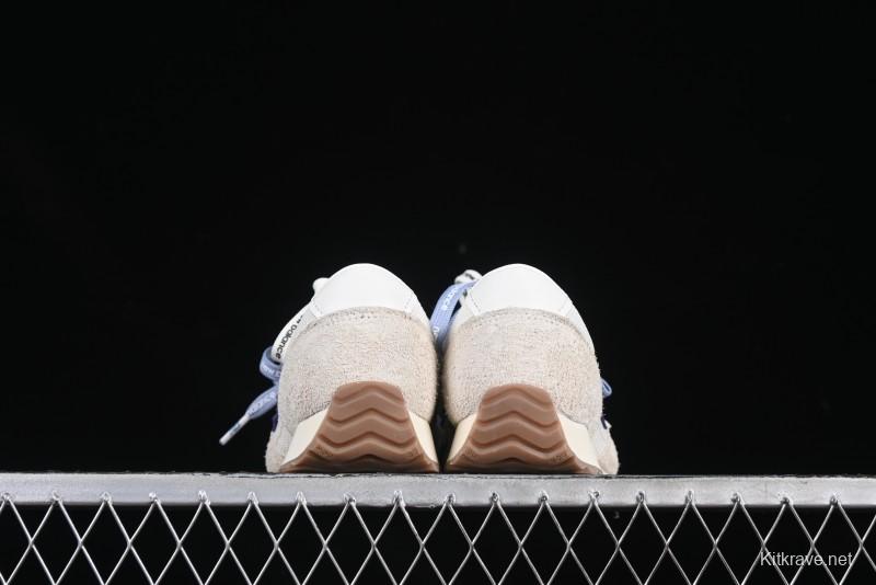 New Balance 237 Heritage Sneakers - Suede and Mesh in Muted Gray with Blue Accents