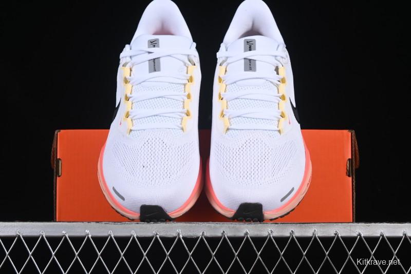 Nike Air Zoom Running Shoes - White/Coral Gradient