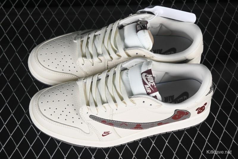 Nike Air Jordan 1 Low OG SP Travis Scott x Fragment Design Collaboration Sneakers - LD2025-004