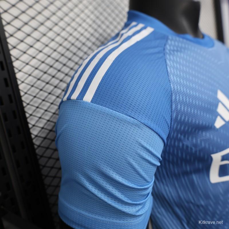 Player Version 25/26 Real Madrid Blue Goalkeeper Jersey