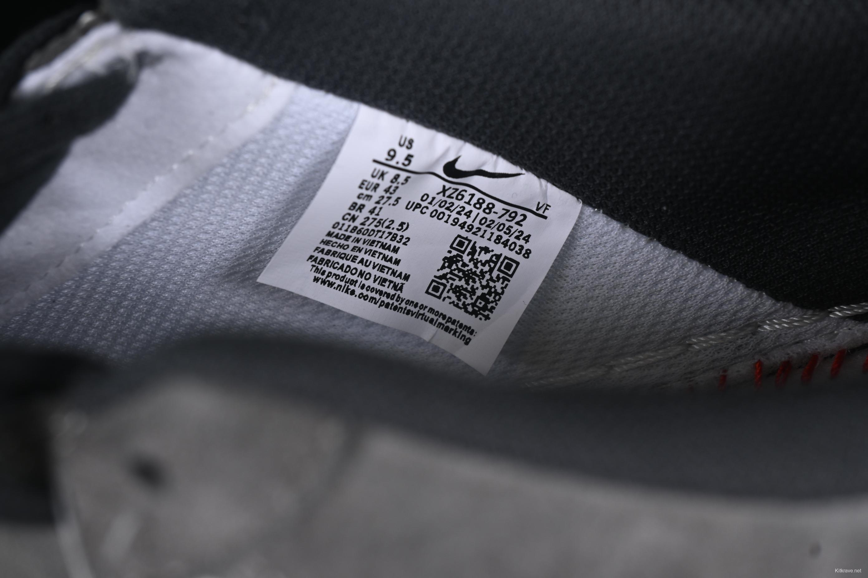 Nike Air Force 1 '07 Low Supreme Collaboration Black Grey Patchwork Casual Sneakers - XZ6188-792