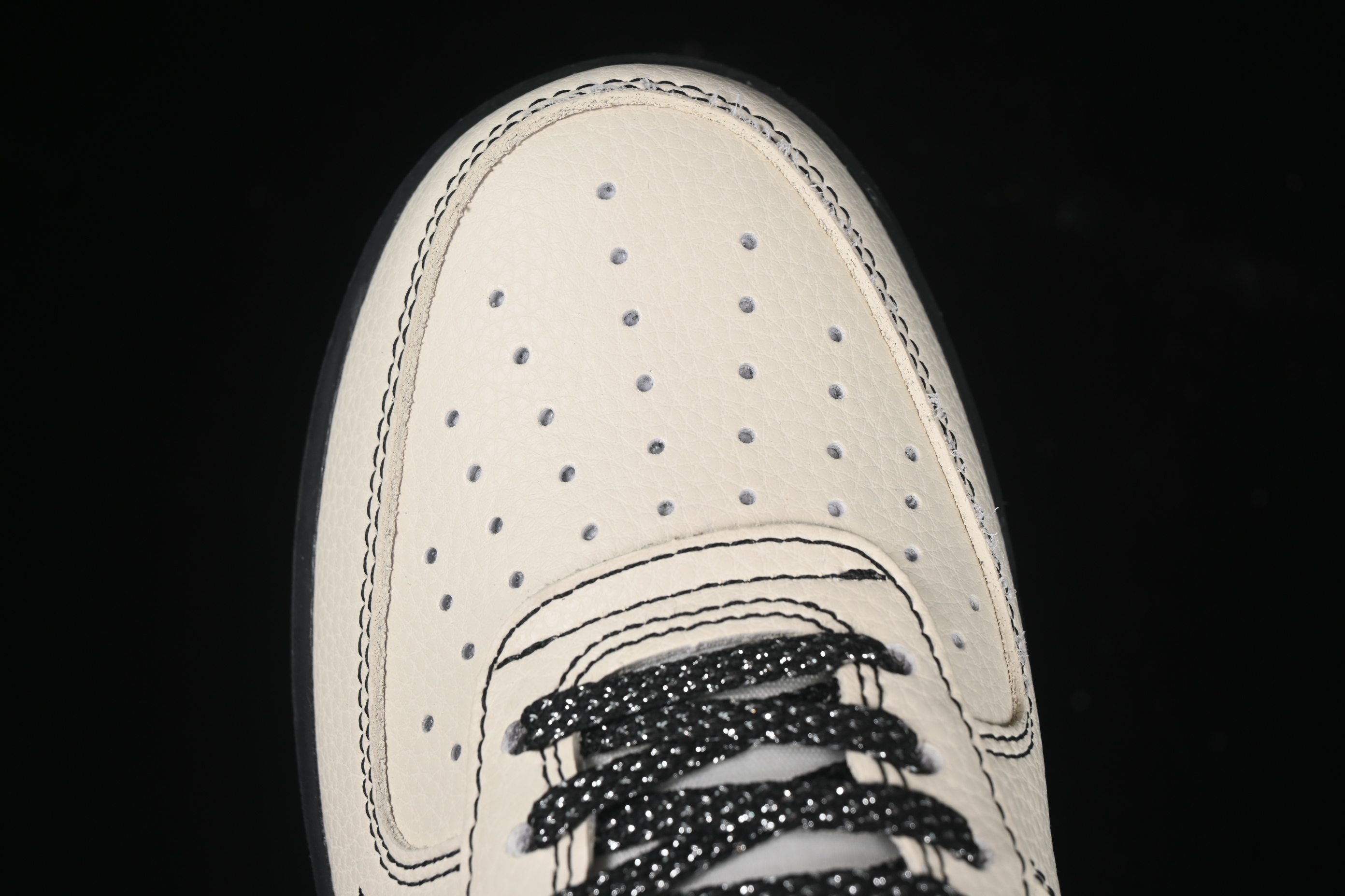 Nike Air Force 1 '07 Low Stussy Collaboration Checkerboard Black White Low-Top Casual Sneakers - KK1988-071