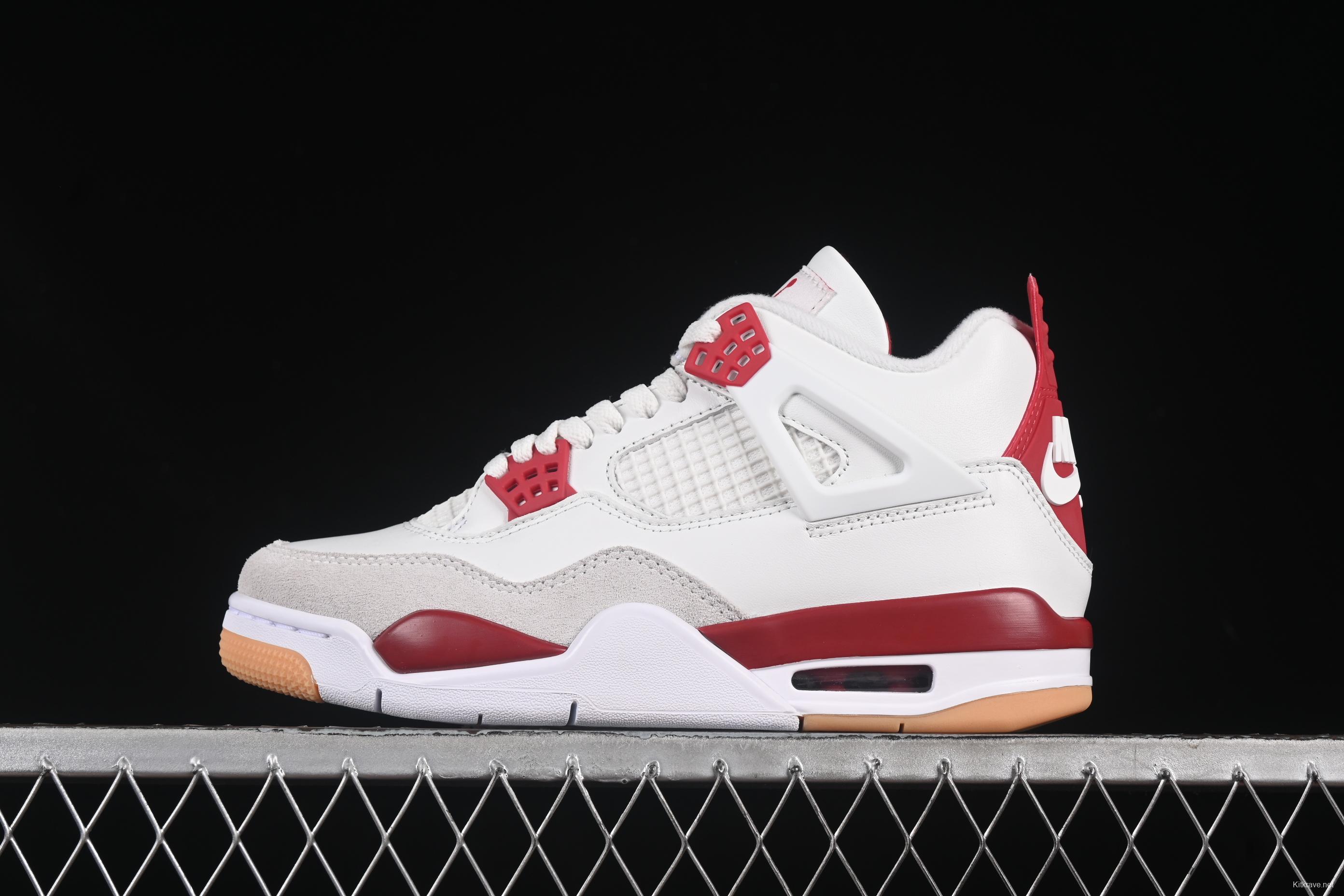 Nike SB x Air Jordan 4 Retro OG Varsity Red Basketball Shoes - DR5415-106