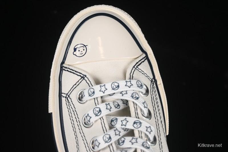 Converse Noritake x Chuck Taylor All Star 1970s Low Top Canvas Sneakers with Hand-Drawn Elements - A15788C