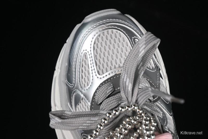 GG-CC Thick Sole Casual Running Shoes with Fashionable Design - G25S2507 Silver