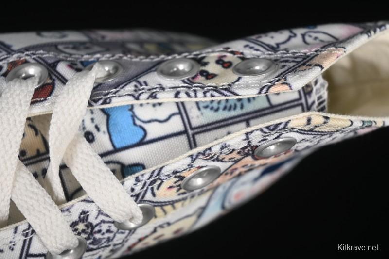 Converse Chiikawa x Converse All Star CM Hi Usagi Emoji Collaboration High Top Casual Sneakers - 1SE426