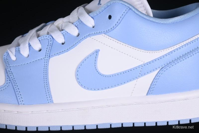 Nike Air Jordan 1 Low AJ1 White Blue Casual Sneakers - DC0774-142