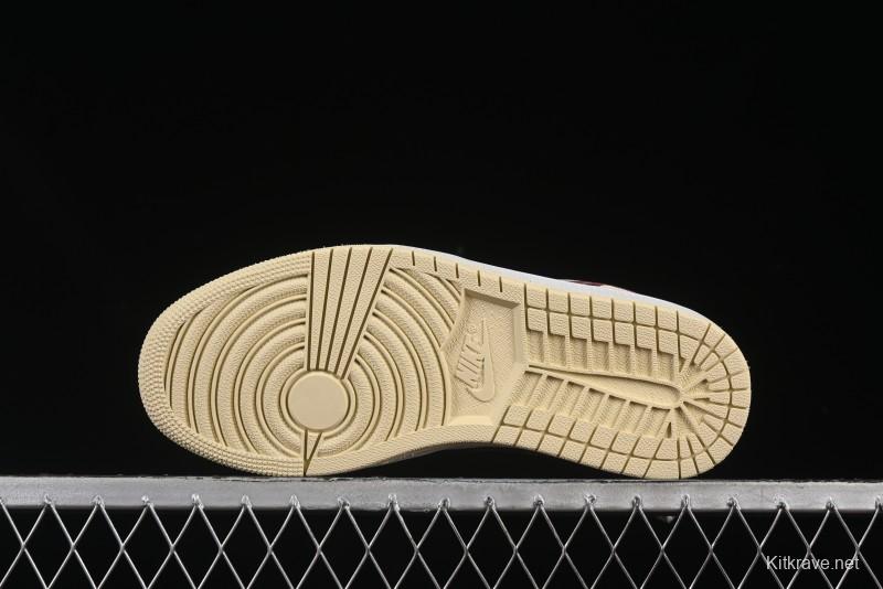 Nike Air Jordan 1 Low AJ1 Cream White Low-Top Casual Sneakers - HV6530-100