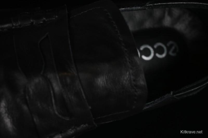 ECCO Soft Moc Summer Genuine Leather Breathable Slip-On Driving Shoes - 63516801001