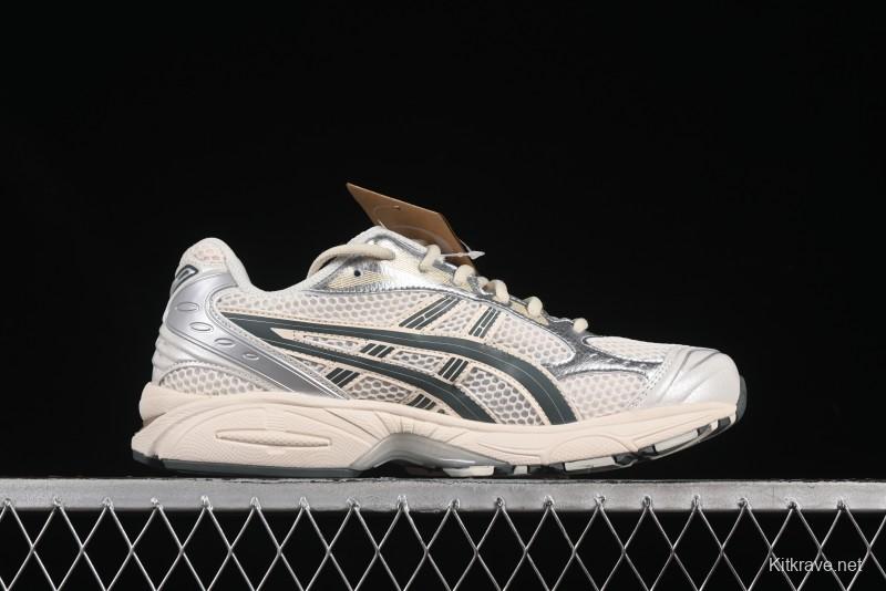 Asics Gel-Kayano 14 Running Shoes with Engineered Elastic Double-Layer Knit Upper and 3D Visible GEL Cushioning - 1201A019-200