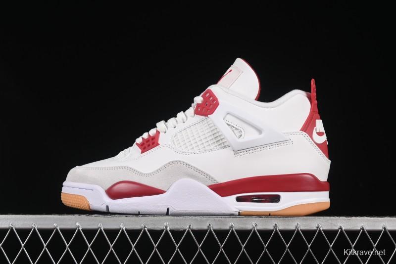 Nike SB x Air Jordan 4 OG "Varsity Red" Retro Basketball Shoes - DR5415-106