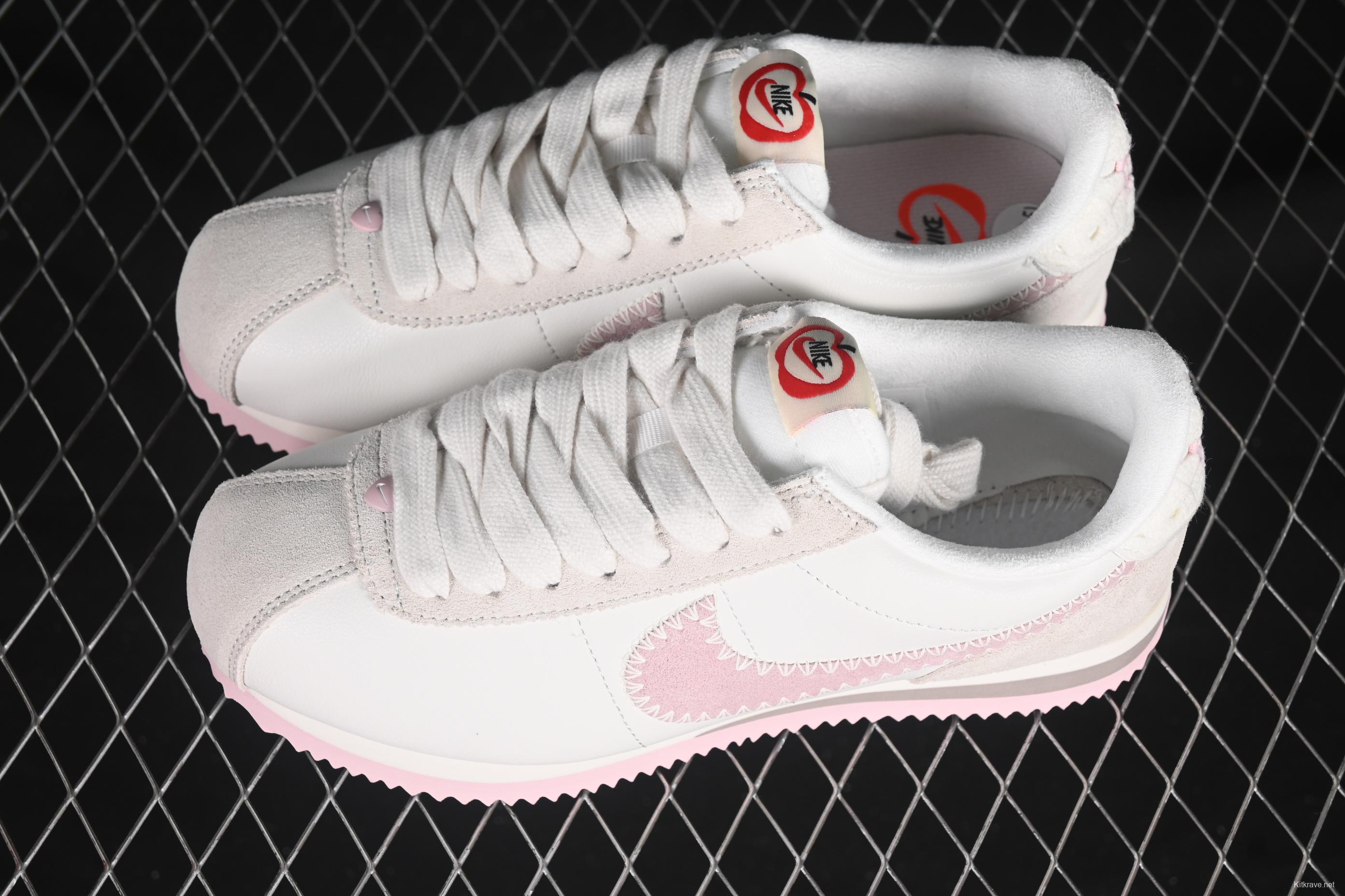 Nike Classic Cortez Leather Valentine's Day Forrest Gump Retro Original Leather Running Shoes - HV6012-161