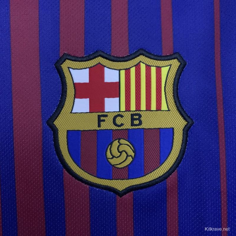 17/18 Retro Barcelona Home Jersey