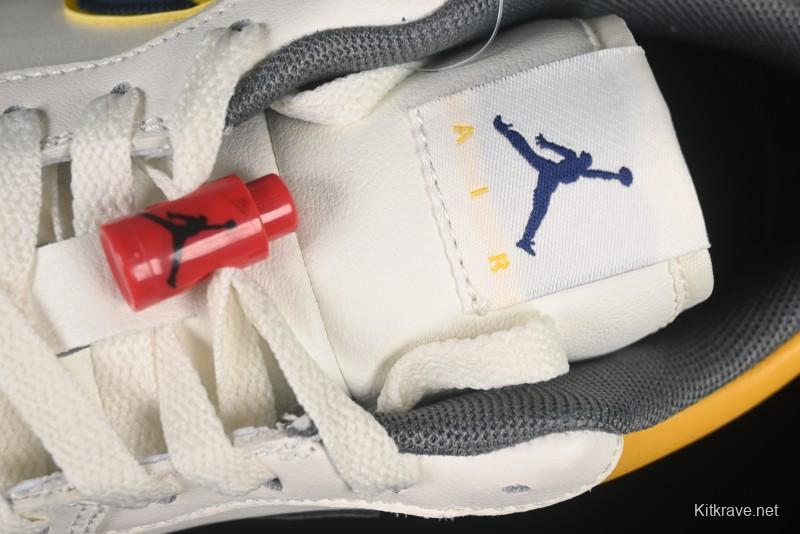 Nike Air Jordan 1 Low AJ1 Mismatched Swoosh Casual Sneakers - HV4511-133