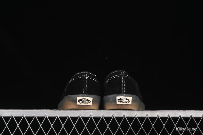 Vans Premium Authentic Suede Retro Sneakers with Translucent Rubber Sole - VN000CRQ6RJ