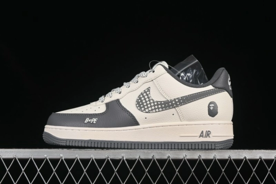 Nike Air Force 1 '07 Low Bape Collaboration Star Swoosh Casual Sneakers - XS1958-570