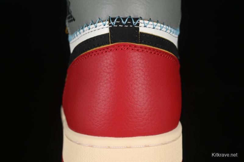 Nike Union x Air Jordan 1 Retro High Basketball Shoes Shadow Chicago - HV8563-600