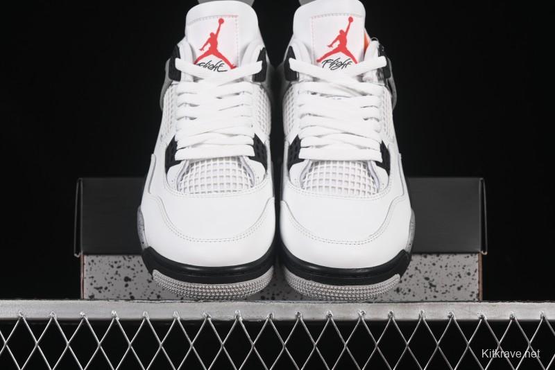Nike Air Jordan 4 Retro White Cement Basketball Shoes - FV5029-100