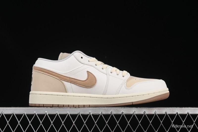 Nike Air Jordan 1 Low "Dongdan" Casual Sneakers in Coconut Milk White - IB8855-121