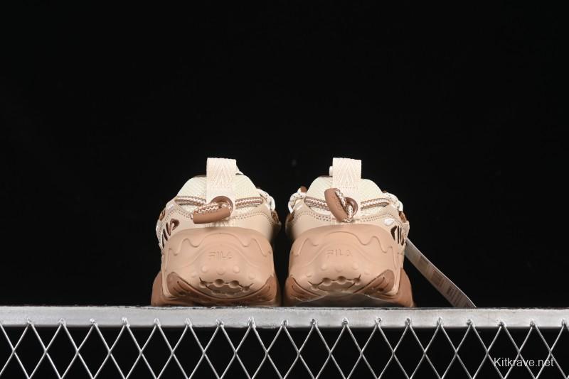 Fila Heritage Fluid Cat Paw 5.0 Retro Dad Shoes with Lace-Up Design - F12W442115FAS