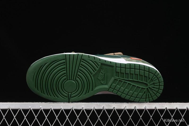 Nike Dunk Low Butterfly Bamboo Forest Green Low-Top Casual Sneakers - DD1391-101