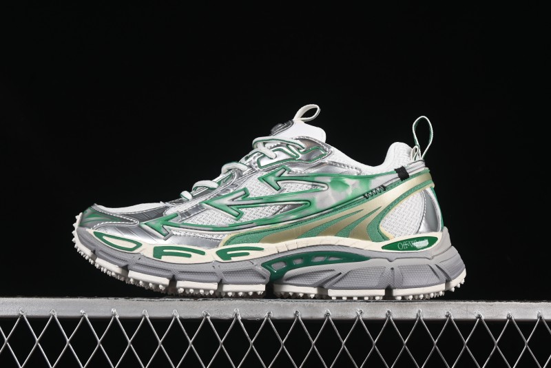 Off-White Be Right Tie-Dye Green Low-Top Lifestyle Casual Shoes - X.E5