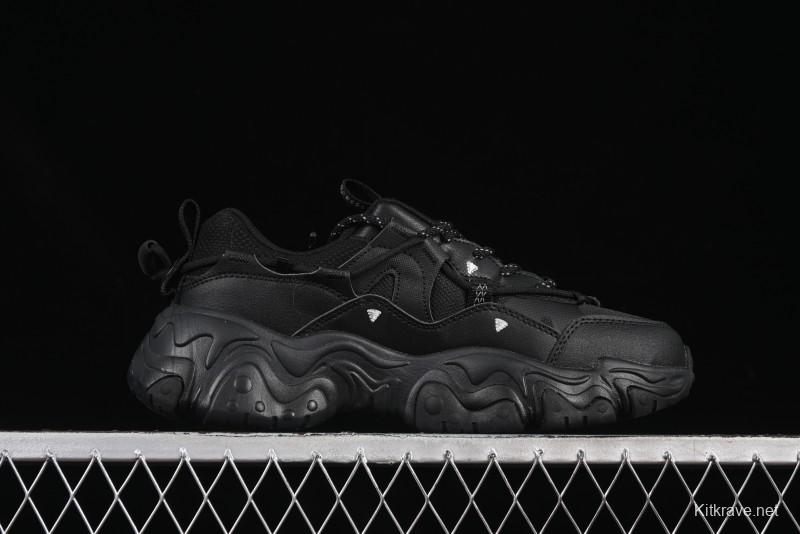 Fila Heritage Fluid Cat Paw 5.0 Retro Dad Shoes with Lace-Up Design - F12M412105FBK