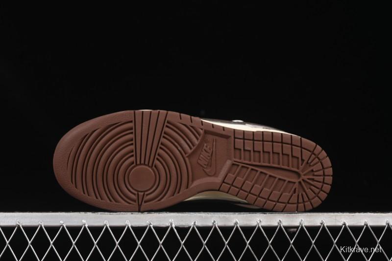 Nike Dunk Low Koala Party Distressed Grid Low-Top Casual Skate Shoes - DD1503-124