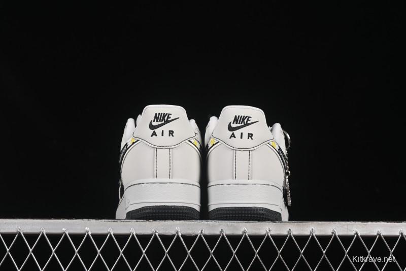 Nike Air Force 1'07 Low GD Collaboration Chrysanthemum Swoosh Casual Sneakers - DF0188-055