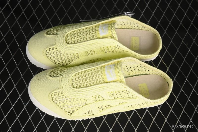 Onitsuka Tiger Mexico 66 Sabot Slip-On Sneakers with Breathable Mesh Upper - 1183A707-750
