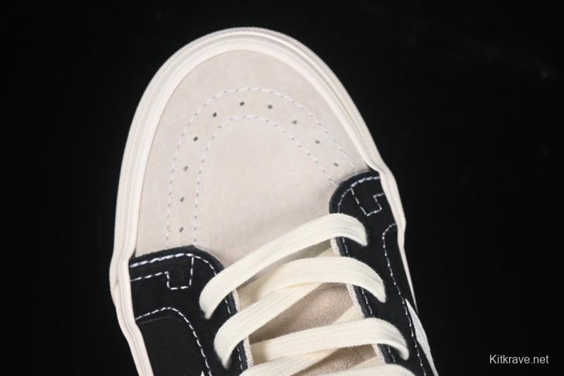 Fear of God x Vans Sk8-Hi High-Top Sneakers in Minimalist Black/White - VN0A2XS1ML5