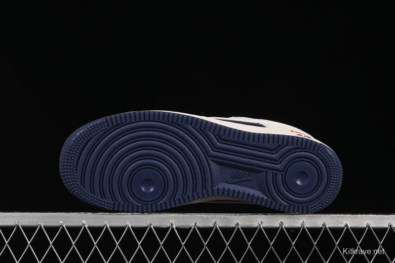 Nike Air Force 1 '07 Low Supreme Collaboration Light Blue Edge Casual Sneakers - HH7518-057