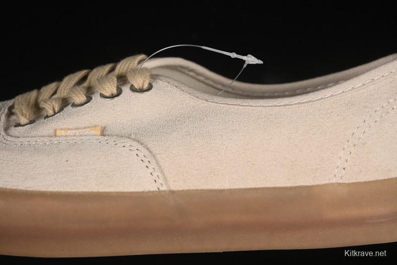 Vans Premium Authentic Suede Retro Sneakers with Translucent Rubber Sole - VN000CRQBYS