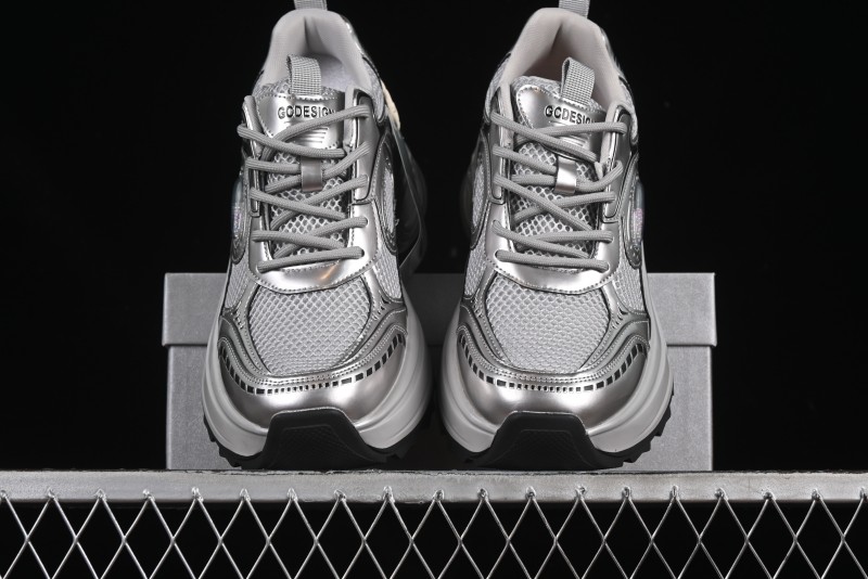 GG-CC Casual Sports Running Shoes with Triple-Layer Crescent Sole and 5cm Height Boost - 668-1