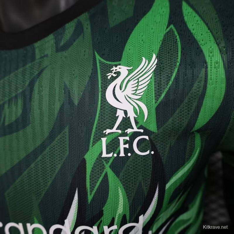 Player Version 25/26 Liverpool Green with Dragon Pattern Jersey