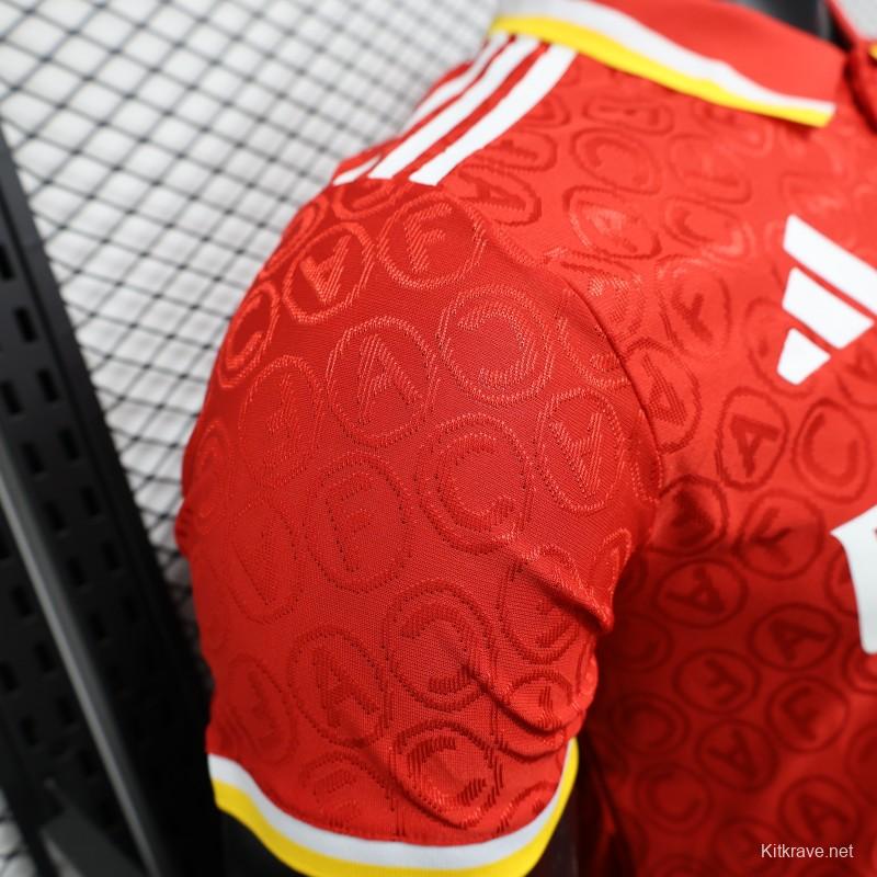 Player Version 25/26 Arsenal RED POLO Jersey