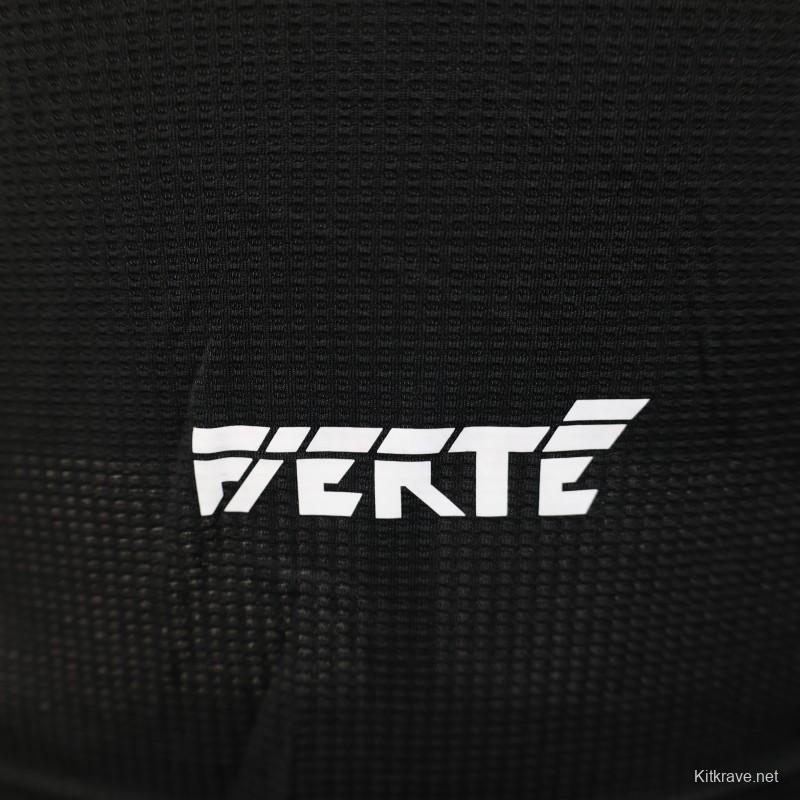 Player Version 2025 Algeria Black with White Arabic Sponsor Jersey