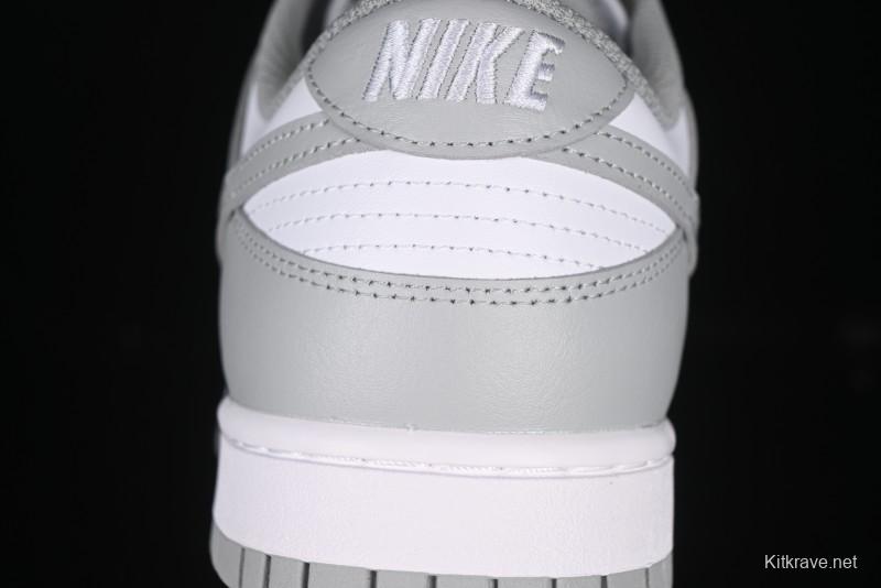 Nike SB Dunk Low White Grey Low-Top Casual Skate Shoes - HF5441-105