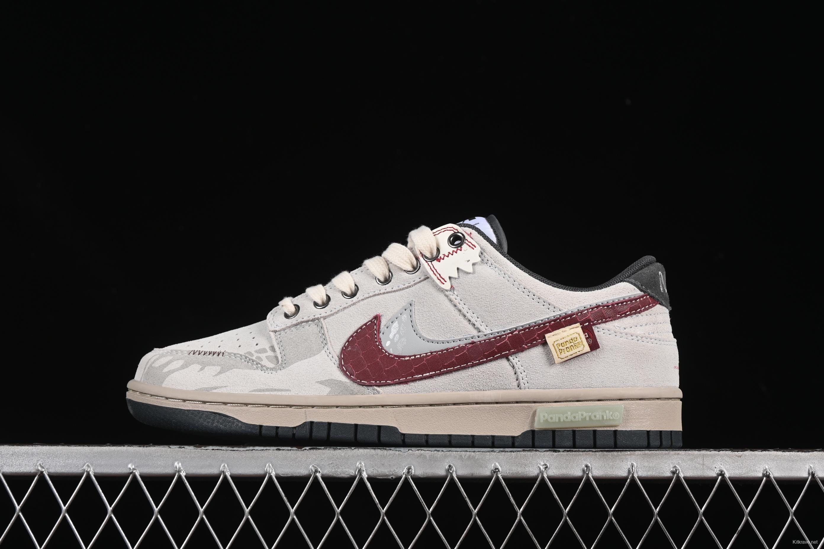 Nike Dunk Low Retro 'Double Swoosh' CNY Year of the Snake Panda Mischief Casual Sneakers - HV1800-101