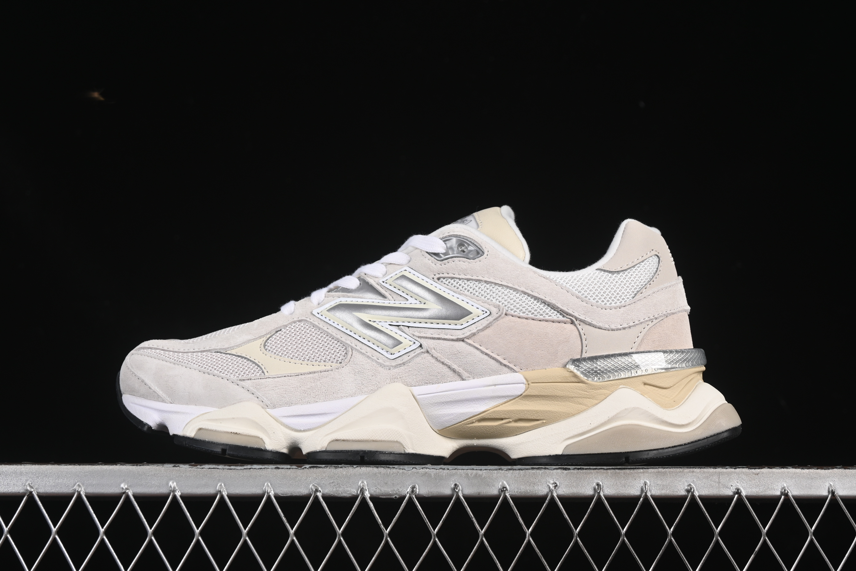 New Balance Joe Freshgoods x New Balance 9060 Retro Running Shoes with ABZORB Cushioning - U9060WHT