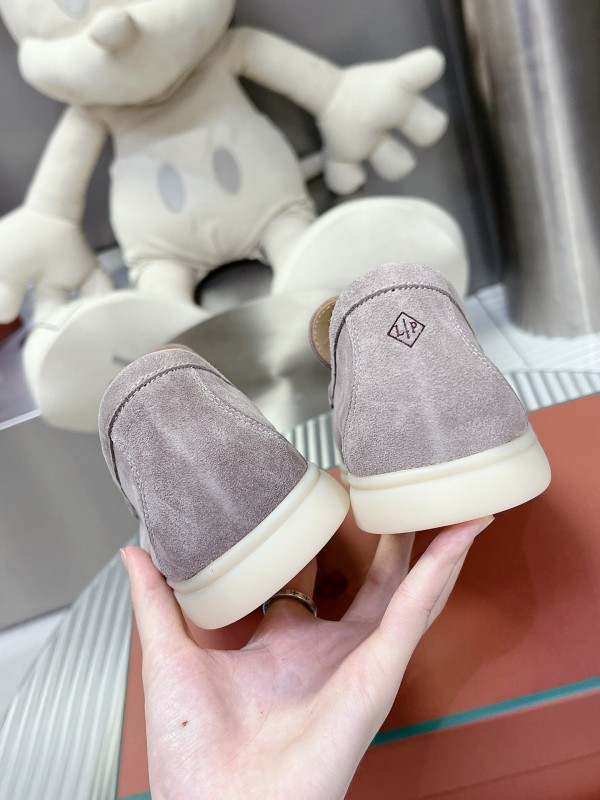 2025 Men Le Parmentier Grey Suede Loafers LY00260