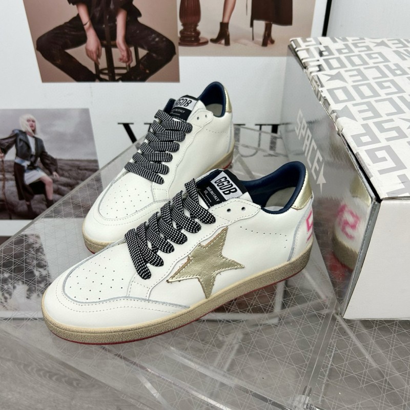 2024 Unisex GGDB White Gold Leather Sneakers MJ00260